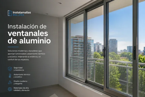 Instalación de Ventanales de Aluminio